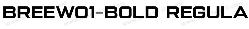 BreeW01-Bold Regular字体转换